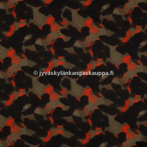 Softshell kangas Camouflage Oranssi