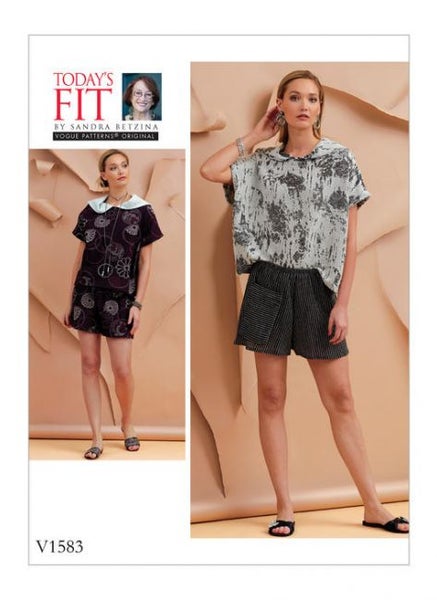 Vogue V1583 TOP AND SHORTS