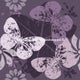 Digital jersey Mauve Butterflies